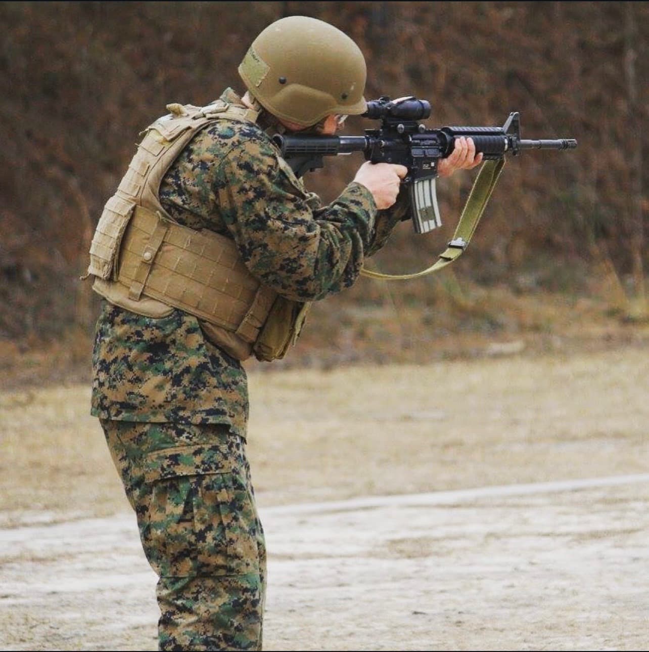 Dax Normand at the rifle range