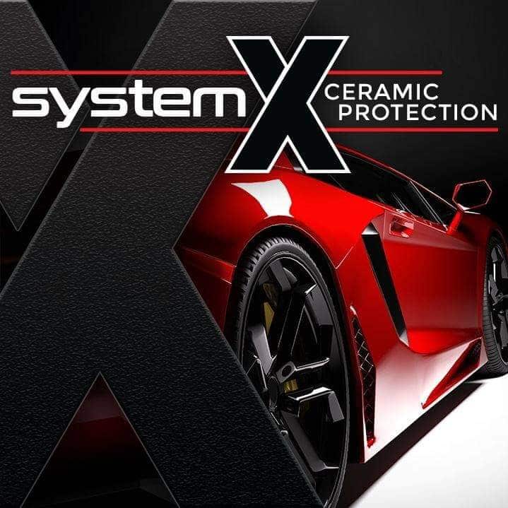 System X Ceramic Protection — red Lamborghini